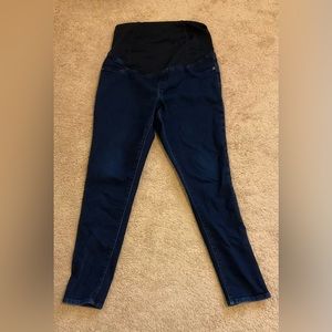 Isabel Maternity Over Belly Skinny Jeans Dark Wash — size 10